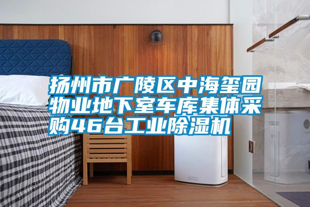 揚州市廣陵區中海璽園物業地下室車庫集體采購46臺工業除濕機