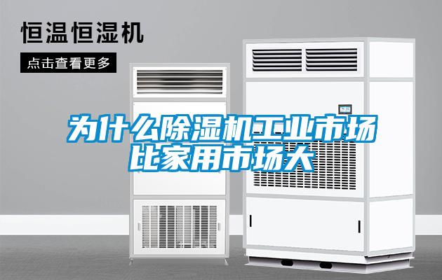 為什么除濕機工業市場比家用市場大