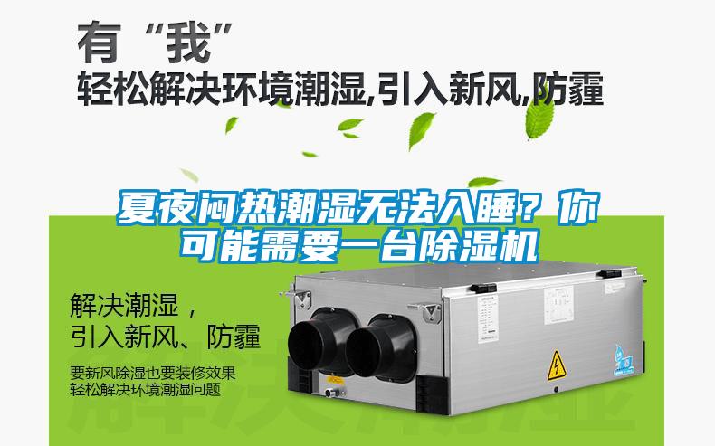 夏夜悶熱潮濕無法入睡？你可能需要一臺除濕機