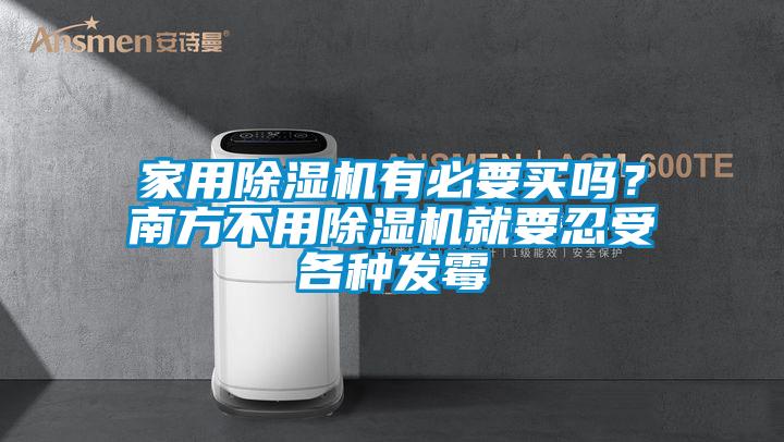 家用除濕機有必要買嗎？南方不用除濕機就要忍受各種發霉
