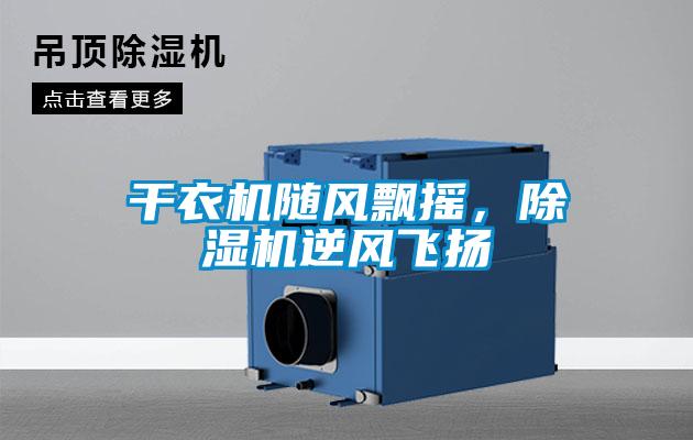 干衣機隨風飄搖，除濕機逆風飛揚