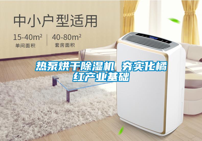熱泵烘干除濕機 夯實化橘紅產業基礎