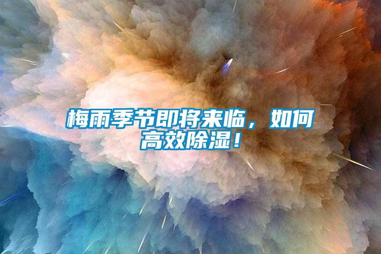 梅雨季節即將來臨，如何高效除濕！