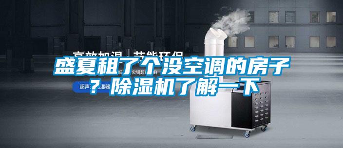盛夏租了個(gè)沒(méi)空調(diào)的房子？除濕機(jī)了解一下