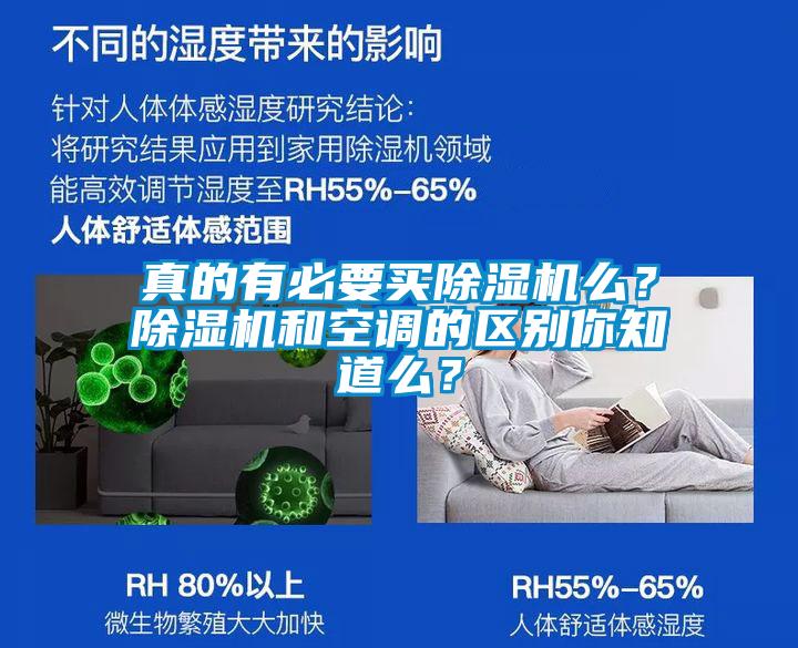 真的有必要買除濕機么？除濕機和空調的區別你知道么？