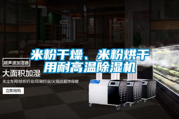 米粉干燥、米粉烘干用耐高溫除濕機