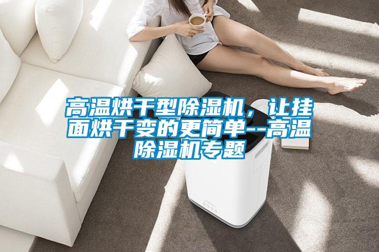 高溫烘干型除濕機，讓掛面烘干變的更簡單--高溫除濕機專題