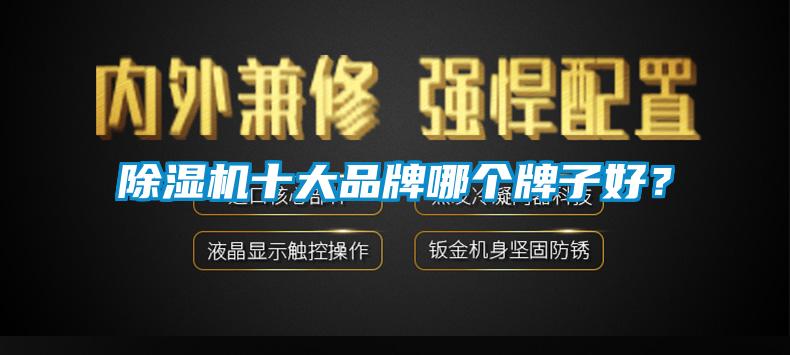 除濕機十大品牌哪個牌子好？