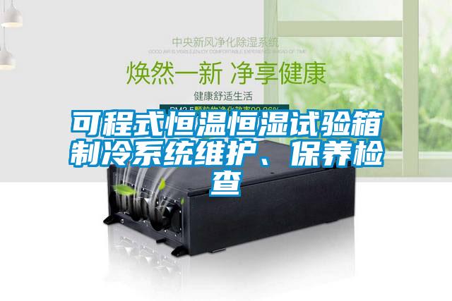 可程式恒溫恒濕試驗箱制冷系統維護、保養檢查