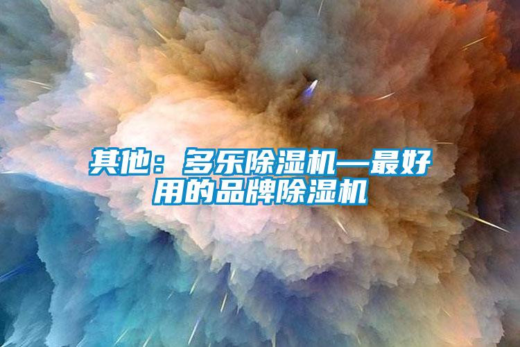 其他：多樂除濕機(jī)—最好用的品牌除濕機(jī)