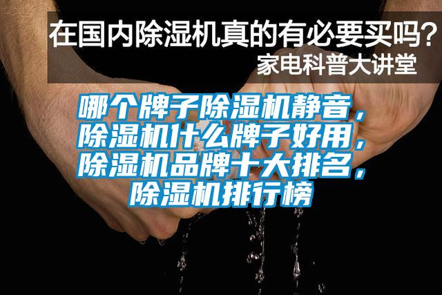 哪個牌子除濕機靜音，除濕機什么牌子好用，除濕機品牌十大排名，除濕機排行榜