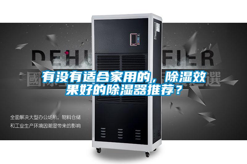 有沒有適合家用的，除濕效果好的除濕器推薦？