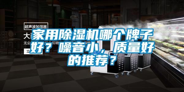 家用除濕機哪個牌子好？噪音小，質量好的推薦？