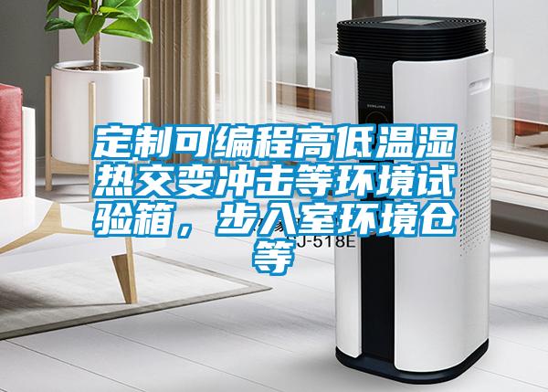 定制可編程高低溫濕熱交變沖擊等環境試驗箱，步入室環境倉等