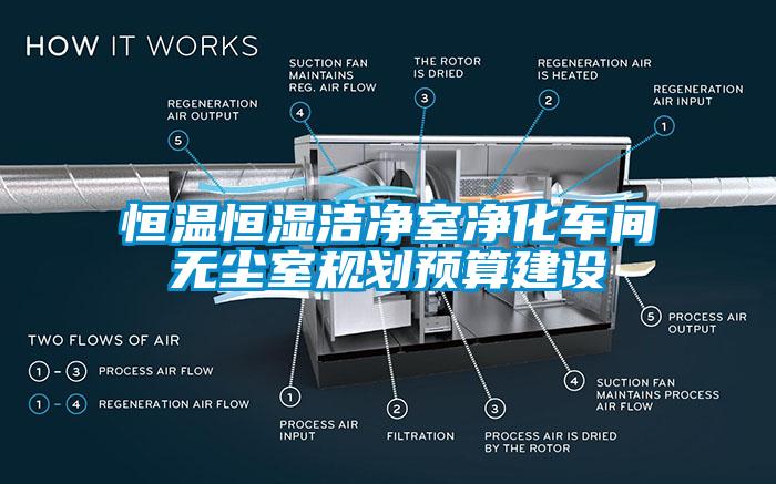 恒溫恒濕潔凈室凈化車(chē)間無(wú)塵室規(guī)劃預(yù)算建設(shè)