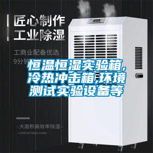 恒溫恒濕實驗箱,冷熱沖擊箱,環境測試實驗設備等
