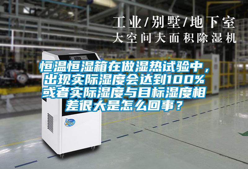 恒溫恒濕箱在做濕熱試驗中，出現(xiàn)實際濕度會達(dá)到100%或者實際濕度與目標(biāo)濕度相差很大是怎么回事？
