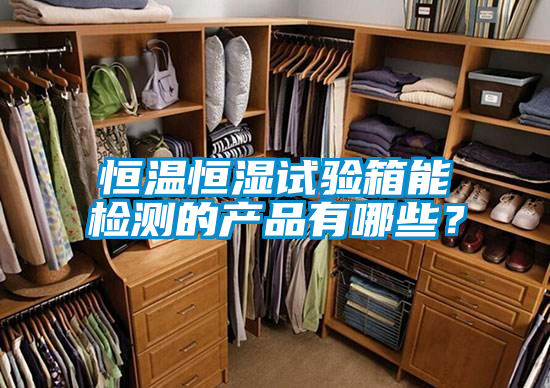 恒溫恒濕試驗箱能檢測的產(chǎn)品有哪些？