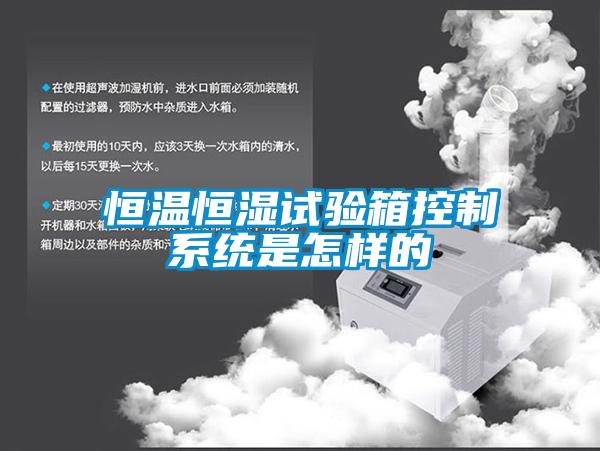 恒溫恒濕試驗箱控制系統是怎樣的
