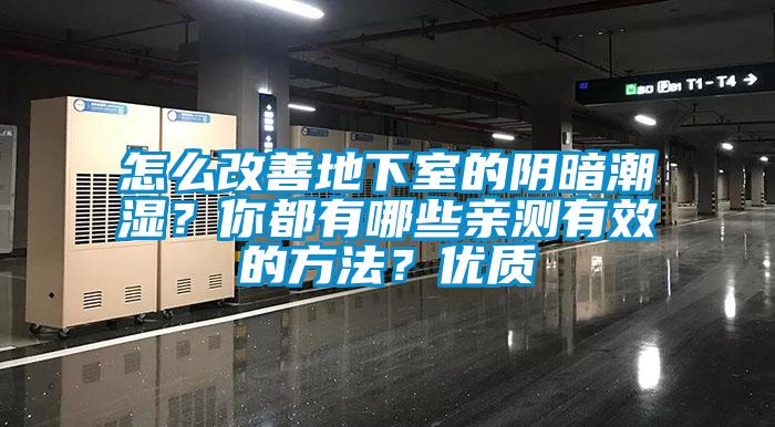 怎么改善地下室的陰暗潮濕？你都有哪些親測有效的方法？優質