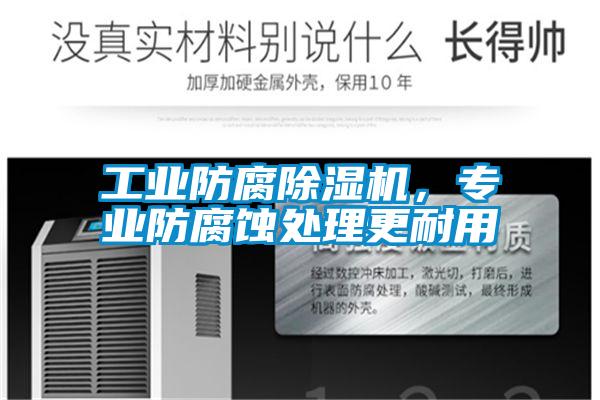工業防腐除濕機，專業防腐蝕處理更耐用