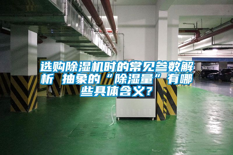 選購除濕機時的常見參數解析 抽象的“除濕量”有哪些具體含義？