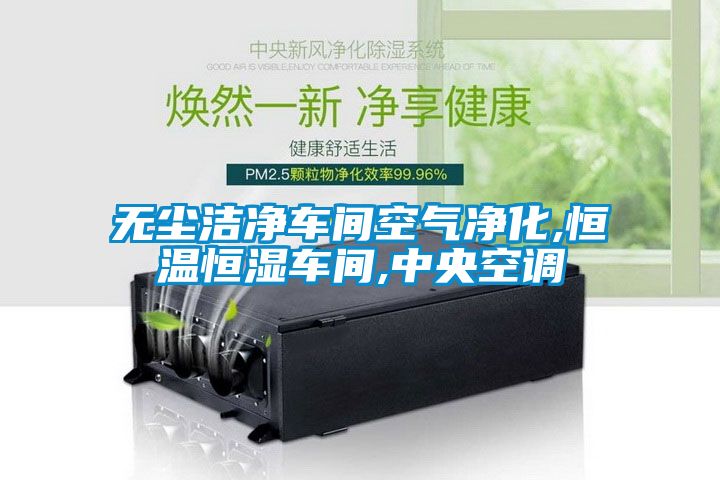 無塵潔凈車間空氣凈化,恒溫恒濕車間,中央空調