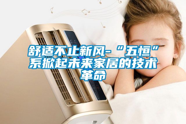 舒適不止新風-“五恒”系掀起未來家居的技術革命