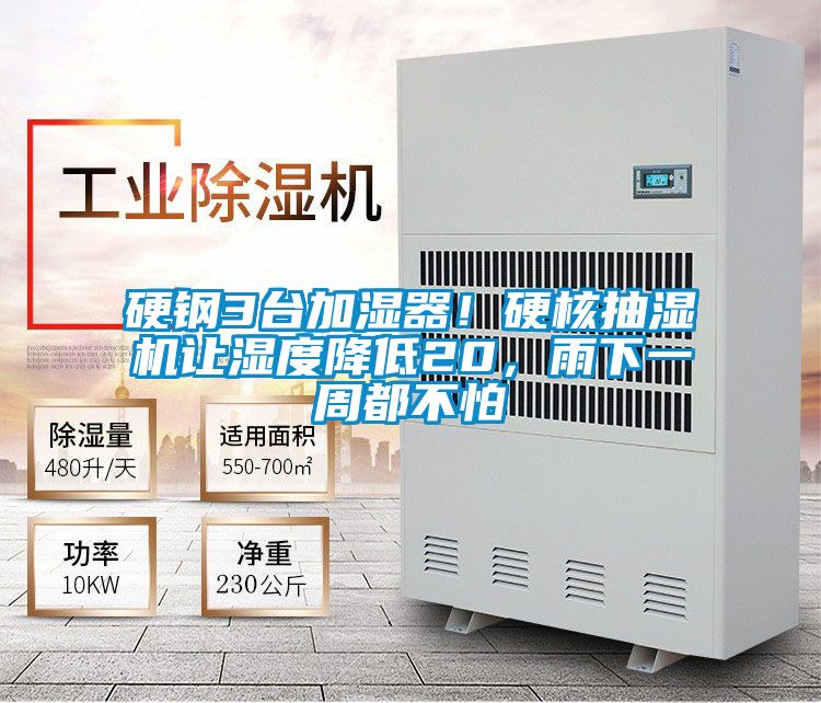 硬鋼3臺加濕器！硬核抽濕機讓濕度降低20，雨下一周都不怕