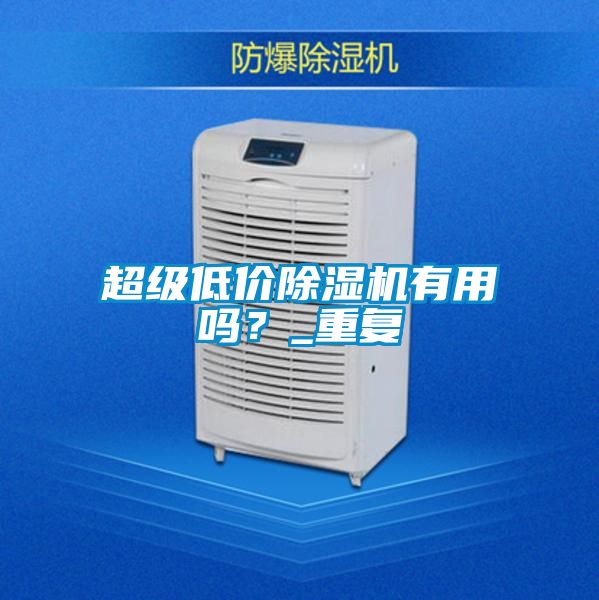 超級(jí)低價(jià)除濕機(jī)有用嗎？_重復(fù)