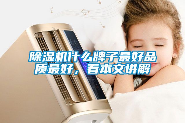除濕機什么牌子最好品質最好，看本文講解