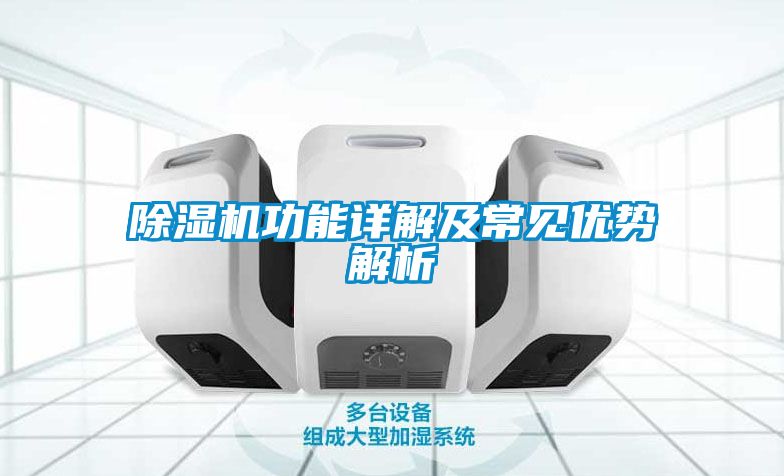 除濕機功能詳解及常見優(yōu)勢解析