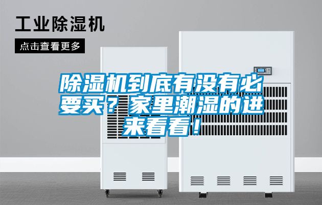 除濕機到底有沒有必要買？家里潮濕的進來看看！