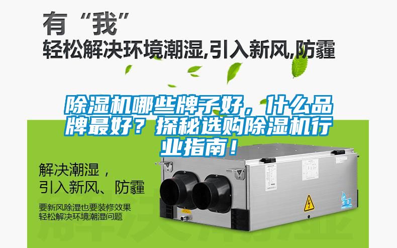 除濕機哪些牌子好，什么品牌最好？探秘選購除濕機行業(yè)指南！