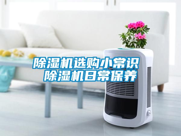 除濕機選購小常識 除濕機日常保養
