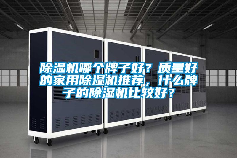 除濕機哪個牌子好？質量好的家用除濕機推薦，什么牌子的除濕機比較好？
